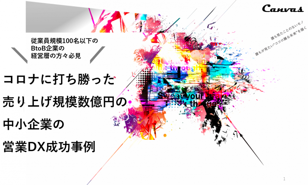 株式会社 キャンバス,営業DX,中小企業DX事例,中小企業DX