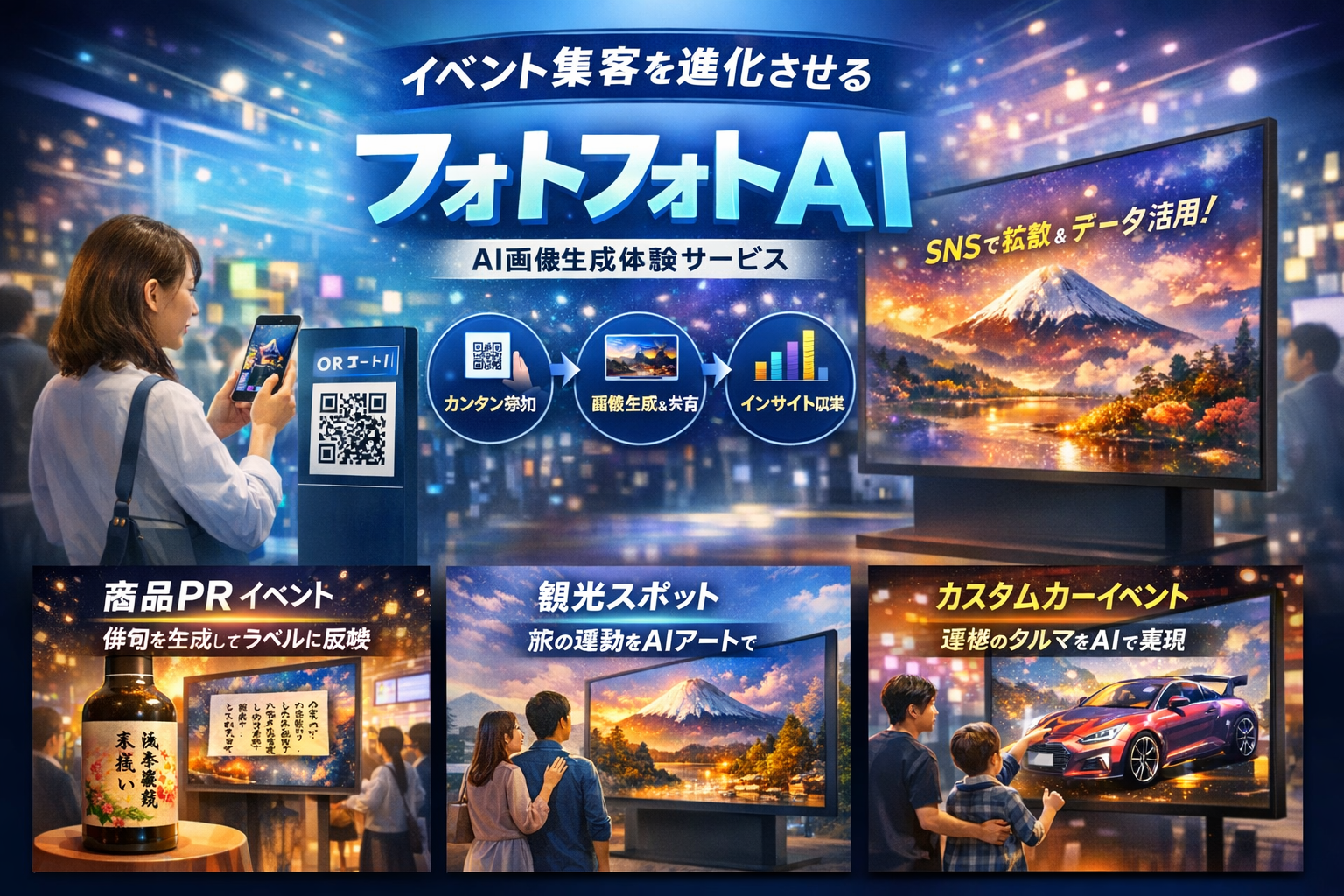 フォトフォトAIとは？“その場の体験”を「拡散」と「データ」に変える、イベント向け画像生成サービス