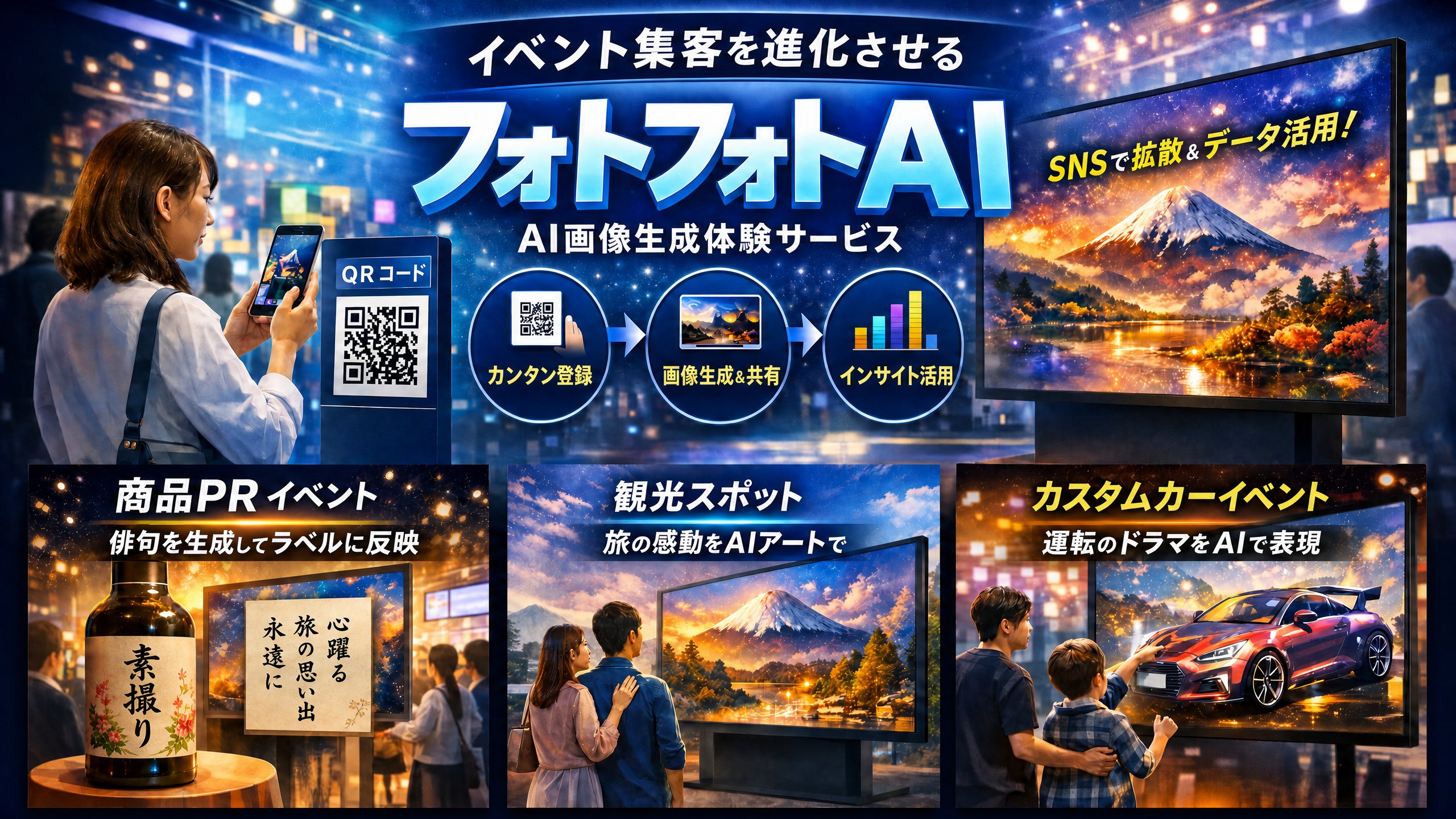 フォトフォトAIとは？“その場の体験”を「拡散」と「データ」に変える、イベント向け画像生成サービス