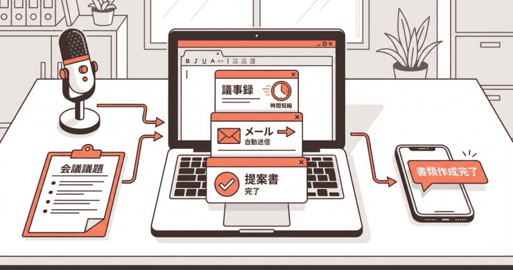 AIで議事録・メール・提案書を自動化する方法｜今すぐ使えるツールと具体手順【2026年版】