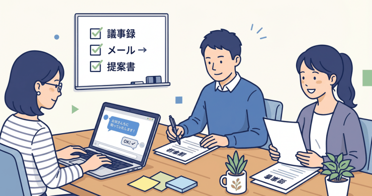 ChatGPT・Claudeで議事録・メール・提案書を自動化！中小企業向けAI活用実践ガイド【2026年版】