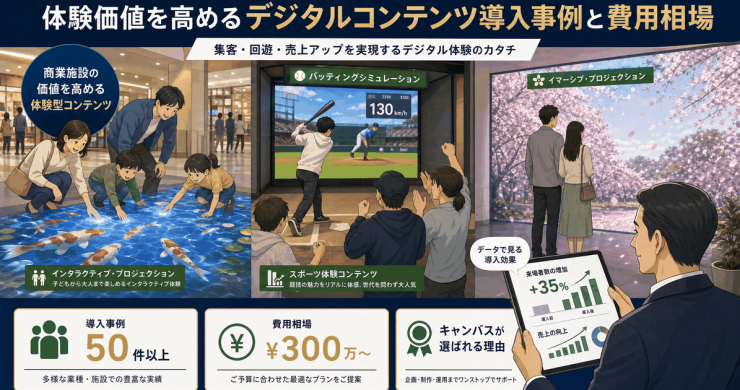 体験型デジタルコンテンツの導入実績と費用相場｜キャンバスが選ばれる理由