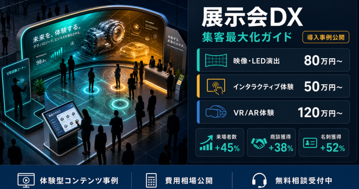 展示会DXで集客を最大化する方法｜体験型コンテンツ事例と費用