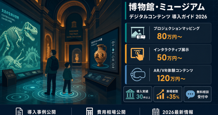博物館・ミュージアム向けデジタルコンテンツ費用と導入事例【2026】
