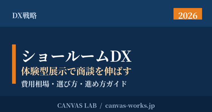 ショールームDX｜体験型展示で商談を伸ばす費用と選び方【2026】